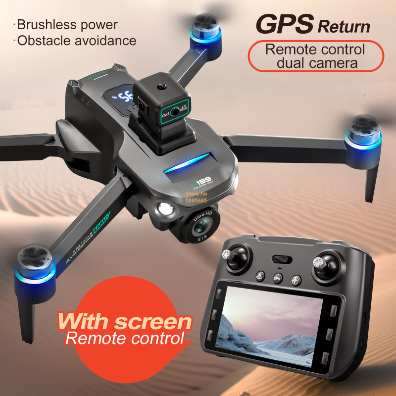 Drone Cinematic - Drone Quadcopter kendali jarak jauh, Drone