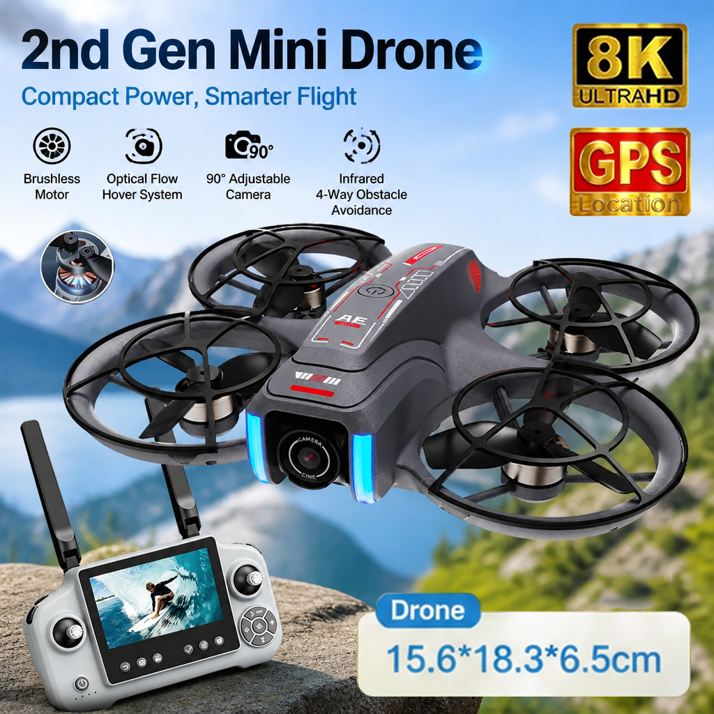 Drone Mini AE21 Mainan 8K HD K - Drone Video Production ulasan dan harga
