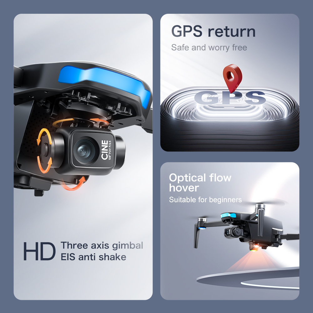 Drone GPS S-X1 Asli dengan kam - Drone Multispectral ulasan dan harga