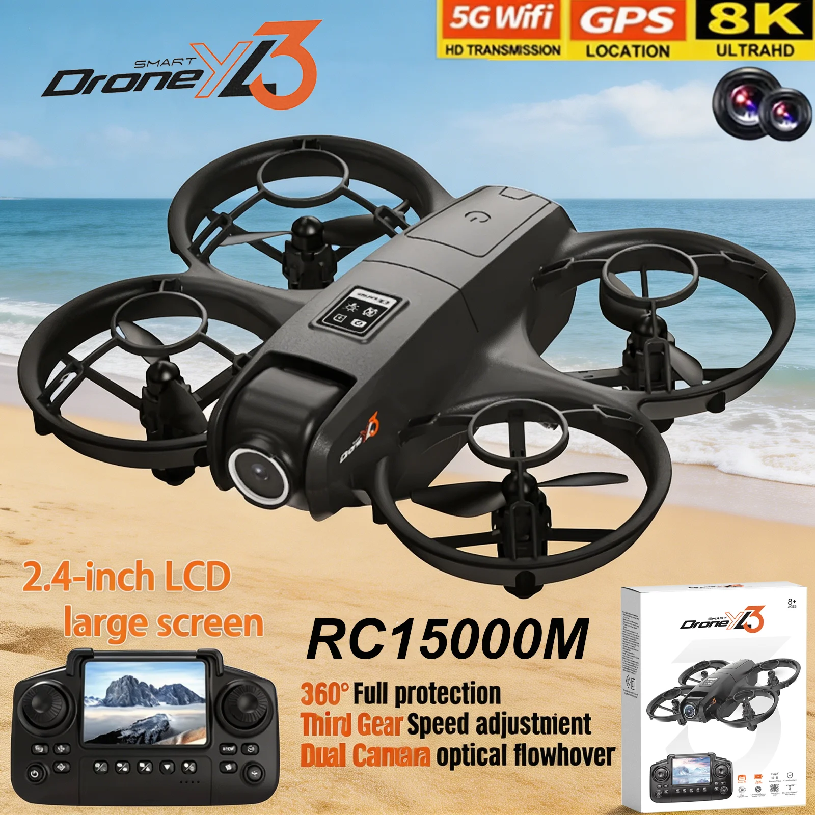 Drone RC YL3 Baru 8K 1080P Sud - Drone Multispectral ulasan dan harga